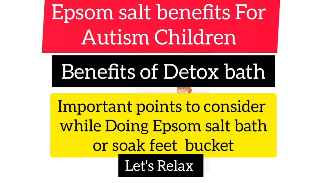 How to use Epsom salt for Autism to help in calm and better sleep asd autism adhd autistic