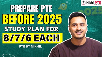 PREPARE AT HOME BEFORE 2025 II STUDY PLAN FOR PTE || PTE BY NIKHIL || #nikhilpte