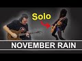 Guns n roses  november rain  electric guitar solo cover by marco bitencourt