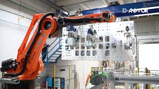 Automated Robot Palletizer for 5-10L PET Water Bottles
