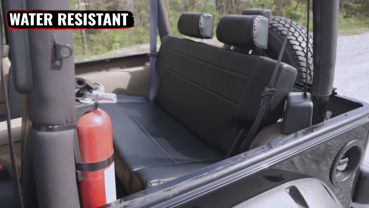 Bestop Trailmax II Fold-N-Tumble Rear Bench Seat | Fold & Tumble