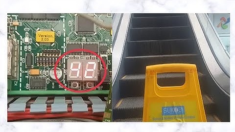 KONE ESCALATOR | Escalator fault code | How to solve escalator problem | SUKOJI #elevator #escalator