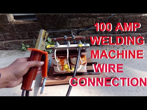 Wire connection of welding machine