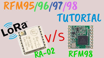 LoRa RFM95 Tutorial Ra-02 HopeRF module comparison RFM95W | LCSC