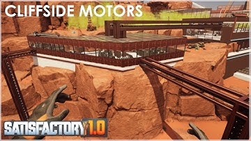 Motor Factory on the Cliff. Satisfactory 1.0