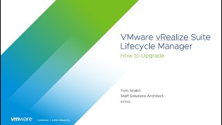 vRealize Lifecycle Manager Upgrade