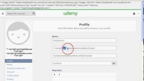 Udemy Stored Cross Site Scripting By Ashish Pathak