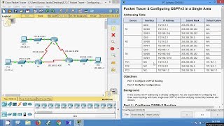 8.2.2.7 Packet Tracer - Configuring Ospfv2 In A Single Area