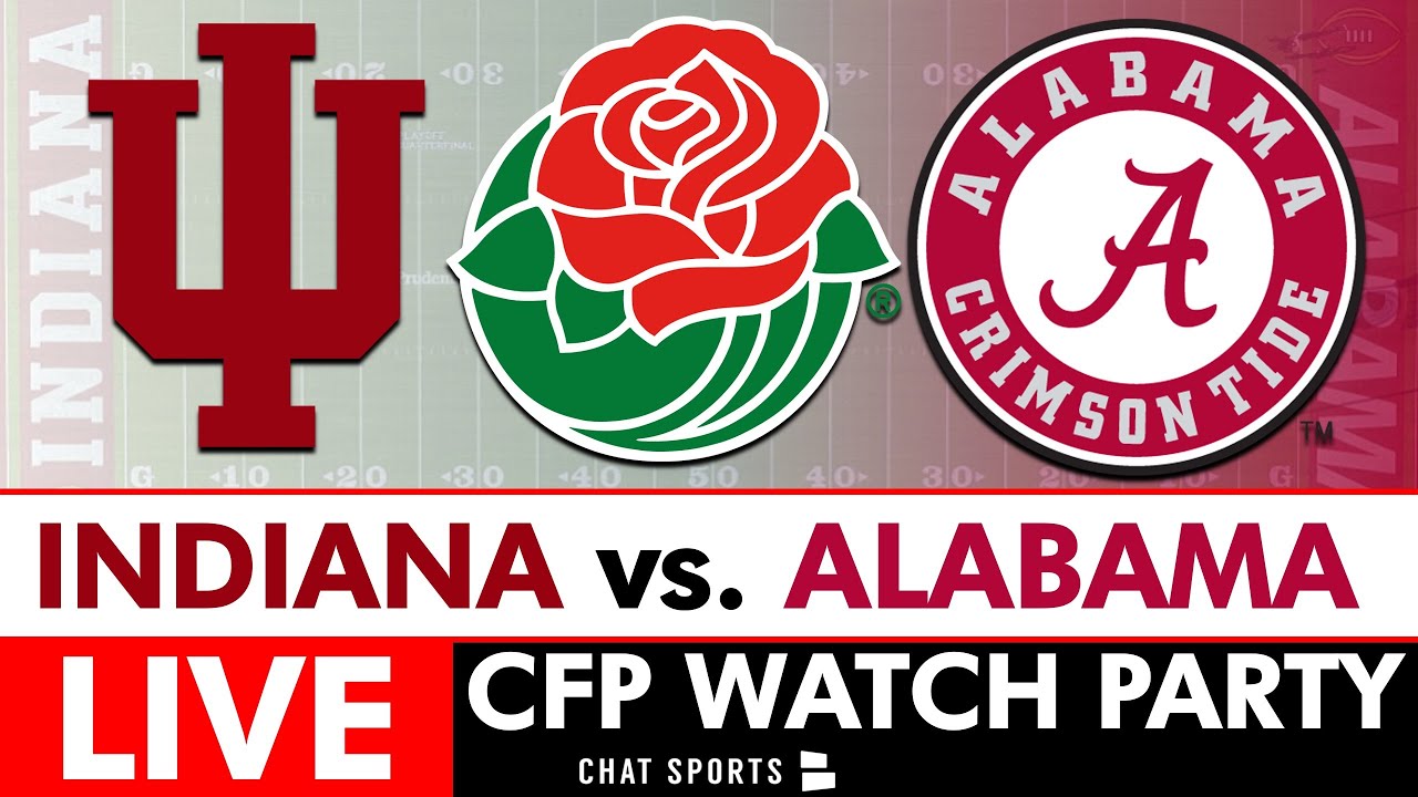 WATCH: College Football Playoff LIVE Stream: Indiana vs. Alabama, Rose Bowl Free CFP Watch Party On ESPN