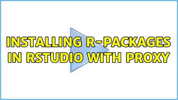 Ubuntu: Installing r-packages in RStudio with proxy