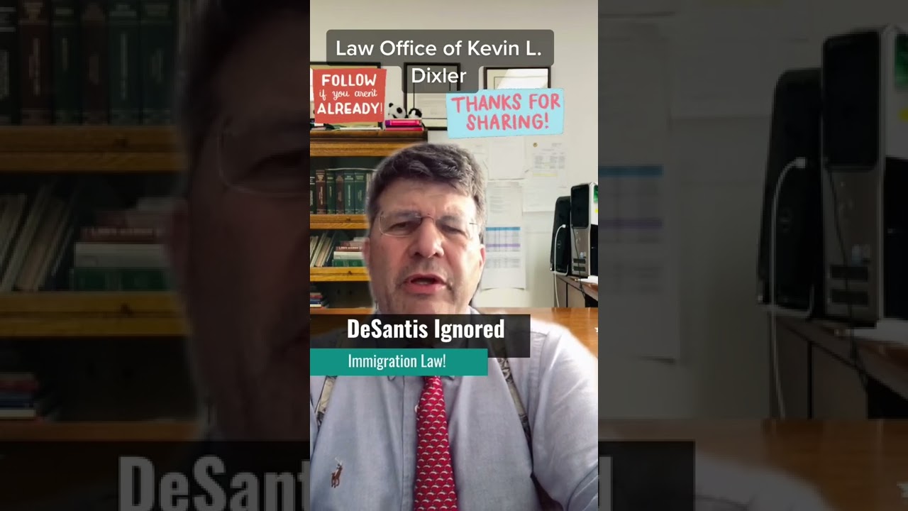 DeSantis Ignores Immigration Law! What Else? 