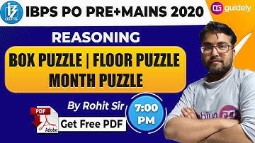 Box Puzzle | Floor Based Puzzle | IBPS PO/CLERK 2020 | IBPS PO 2020 | Reasoning by Rohit Sir
