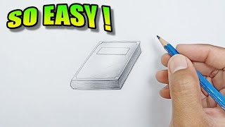 how to draw a book realistic easy drawings