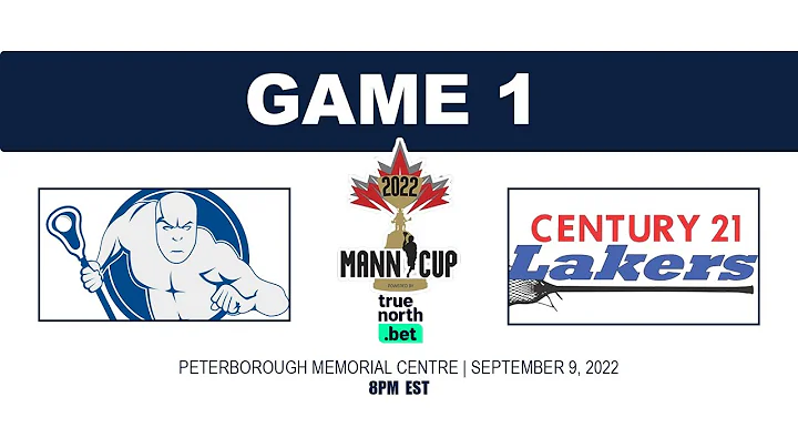 MANN CUP GAME 1 | Langley Thunder vs Peterborough ...