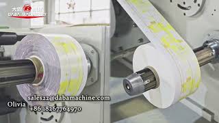 DABA 5 Color 2 Towers Label UV Flexo Printing Rotary Die Cutting Slitting Machine
