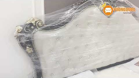 Hoàn thiện giường ngủ tân cổ điển cao cấp tại nhà anh Dũng – Bình Dương