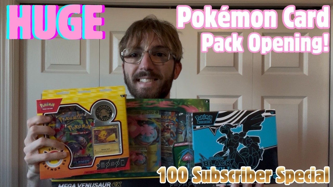 100 SUBS SPECIAL 🎉 BIG Pokémon Pack Opening! What Will We Pull?!
