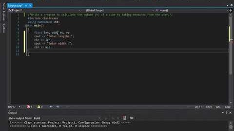 C++ program that calculates the volume of a cube by taking length,width and height values from user.