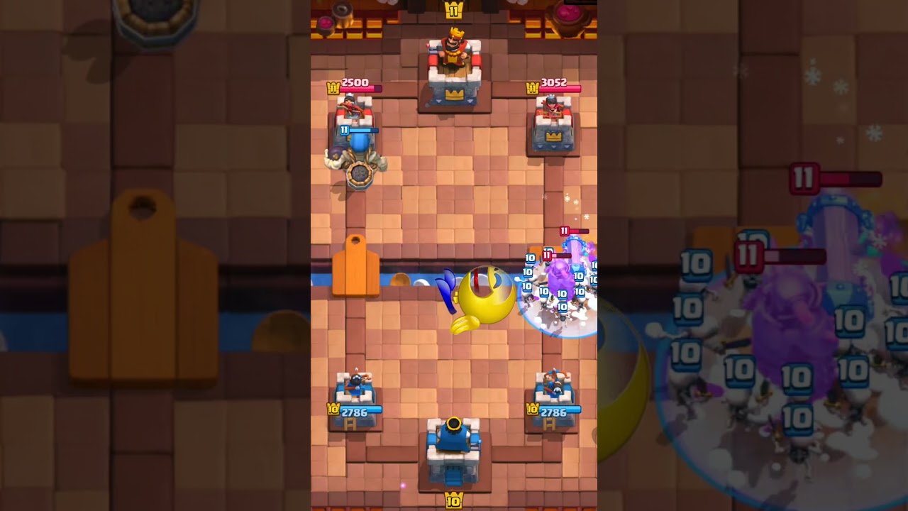 My Giant Skeleton Has Only One Target,Giant skeleton vs pekka #pekka #giantskeleton