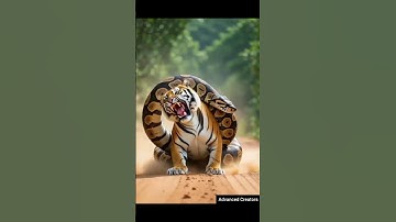 Brave Team Saves Tiger From Giant Python #wildlife #animals #funny #rescue