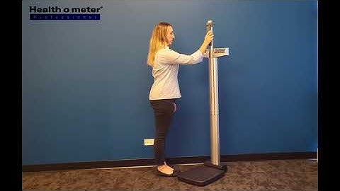 How to Check Height Measurement on a 500KL Scale | Health o meter® Height Rod Guide