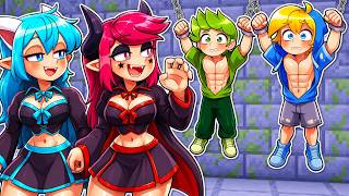 TRAPPED by VAMPIRE GIRLS in Minecraft!