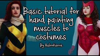 How to paint basic muscles onto costumes