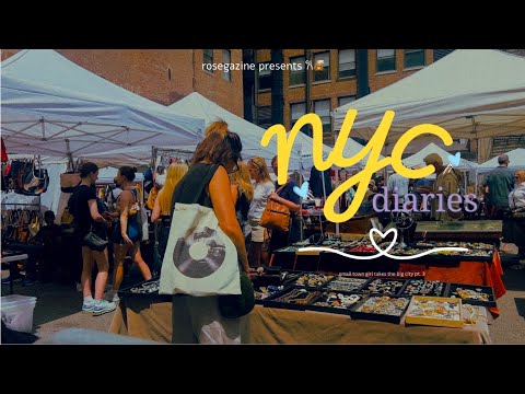nyc diaries: summer days in the city | thrifting, concert, museum+ ᯓᡣ𐭩
