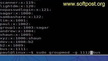 How to change the id of a group in Linux
