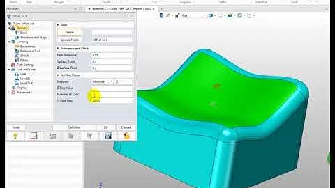 ZW3D CAM 3X Milling Tutorial - Finishing Offset 3D