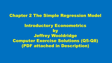How to Solve Wooldridge Chapter 2 Exercises (Q5-Q8) in Google Colab | Introductory Econometrics