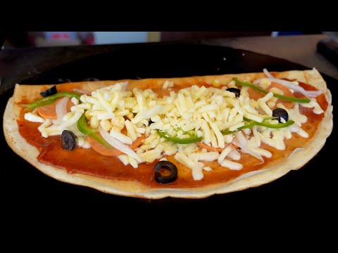 치즈듬뿍 페퍼로니피자 크레페 / Pepperoni pizza Crepe - Korean street food