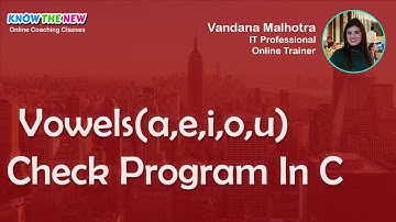 If Else Vowels and Consonants Check Program - C Programming Course For Beginners in Hindi
