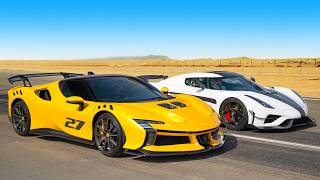 Dá pra ganhar de um Koenigsegg de £3M em um Ferrari SF90 XX?