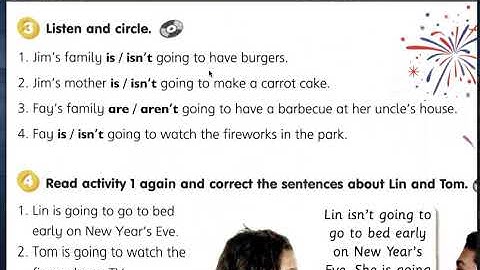 Y4 English pg 41 Listen and circle