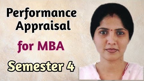 Performance Appraisal||MBA||Semester 4