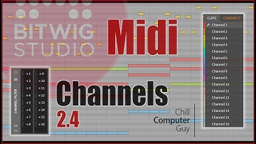 Bitwig 2.4 Midi Channels