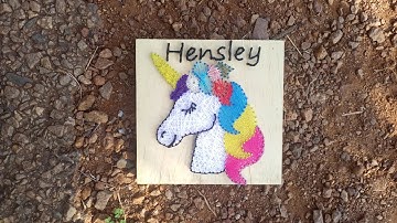 TUTORIAL: STRING ART UNICORN