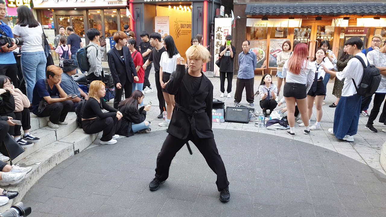 에너자이주(ENERGYJU-이현진(LeeHyunJin))/ Fear-세븐틴(SEVENTEEN) 20190929 홍대버스킹 직캠