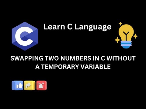 Swapping Two Numbers in C Without a Temporary Variable #coding #cprogramming #aws