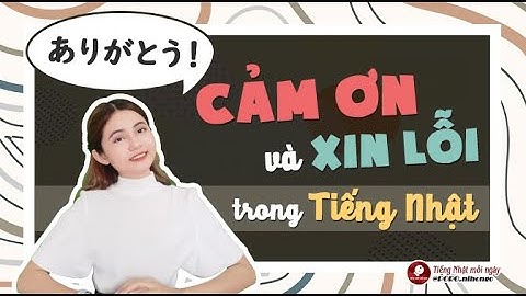 CẢM ƠN VÀ XIN LỖI BẰNG TIẾNG NHẬT