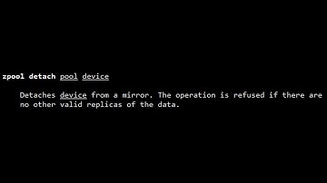 How to detach a disk from a mirrored vdev