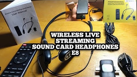 How to use Professional wireless live streaming sound card headphones | E8 SOUND CARD | Tutorial