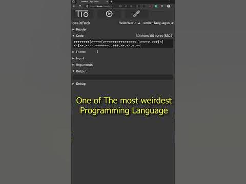 The Brainfuck Programming Language - YouTube