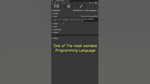 The Brainfuck Programming Language