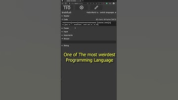 The Brainfuck Programming Language