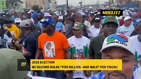 MC Oluomo holds "Five Million - Man Walk" for Tinubu