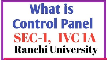 windows control panel || important for exam #ranchiuniversity #examquestion