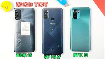 Redmi 9T Vs Redmi Note 10 Vs Infinix Hot 9 Play Speed Test | Which One is The Best?