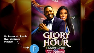 How to create a beautiful and professional church flyer design in Pixelab with your smartphone